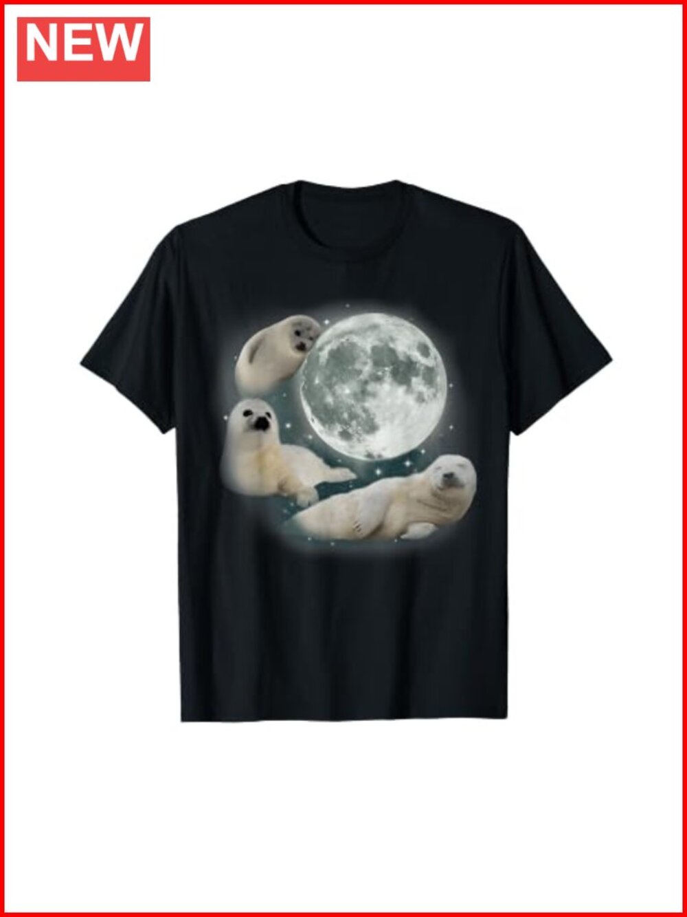 Vintage 90s Baby Seal Graphic Tee Retro Sea Dog Unisex T-Shirt